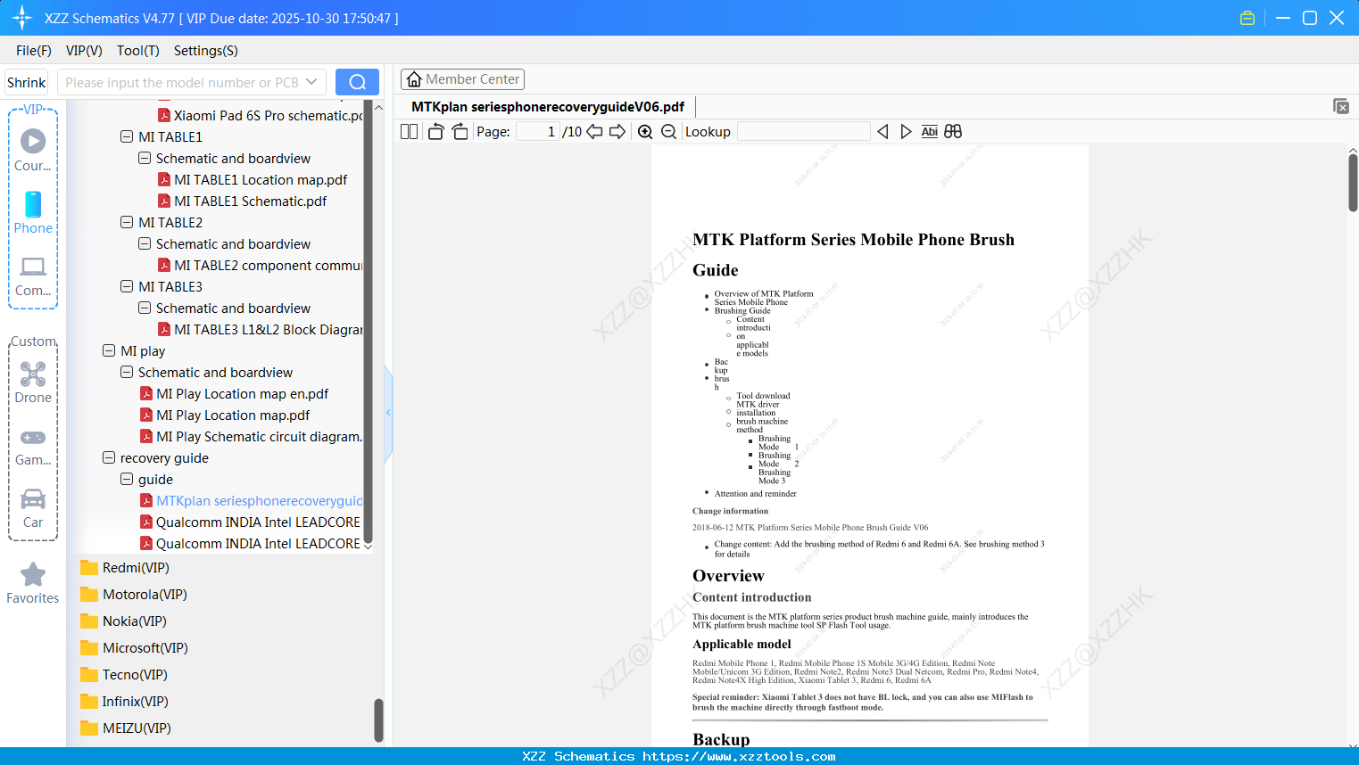 Xiaomi MTKplan SeriesphonerecoveryguideV06